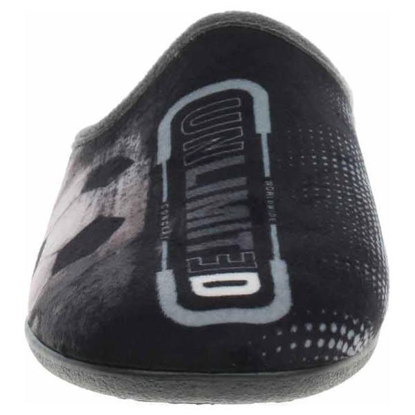 detail Pánske domáce papuče Medi Line 1507-025 negro