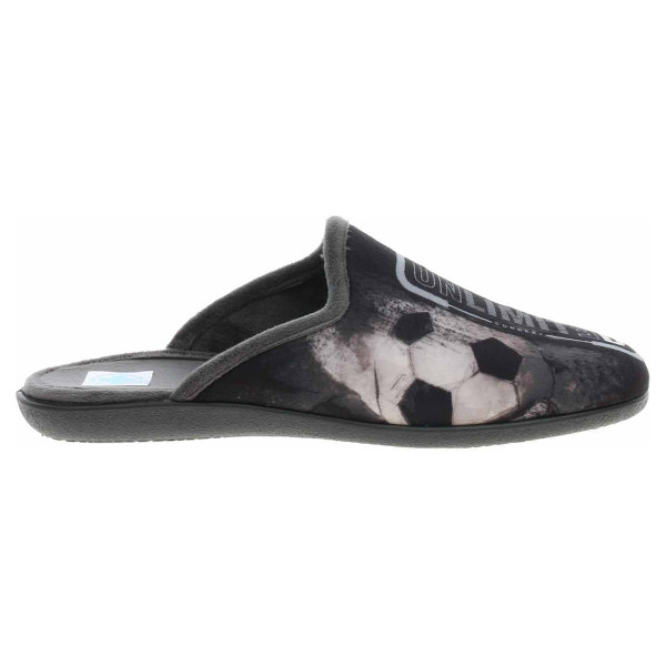 detail Pánske domáce papuče Medi Line 1507-025 negro