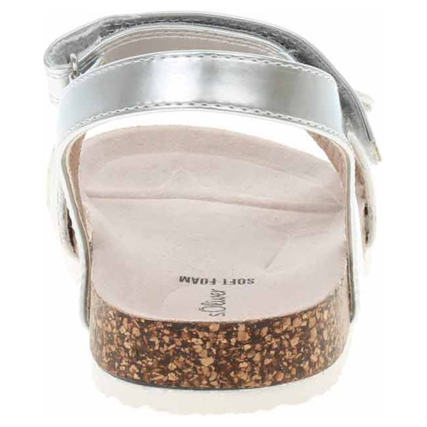 detail Dámske sandále s.Oliver 5-38500-28 913 silver comb