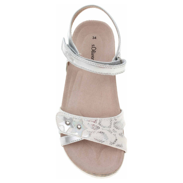 detail Dámske sandále s.Oliver 5-38500-28 913 silver comb