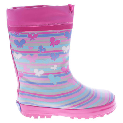 detail Marandy dětské gumáky Pruhy a motýlci vícebarevné