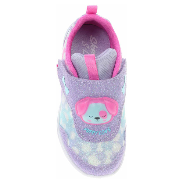 detail Skechers S-Lights Glimmer Kicks – Skech Pets lavender-hot pink