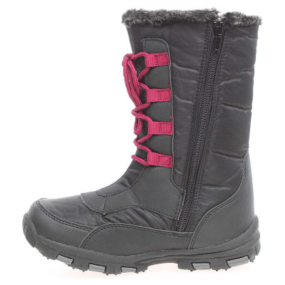 detail Dívčí snehule Junior League L 52-480-058 černá-fuchsia