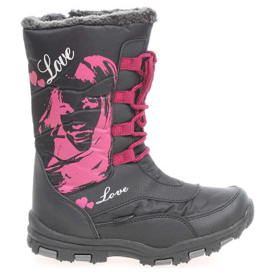 detail Dívčí snehule Junior League L 52-480-058 černá-fuchsia