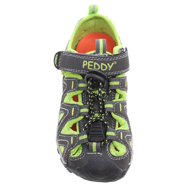 detail Chlapecké sandály Peddy PU-612-31-13 šedá-zelená