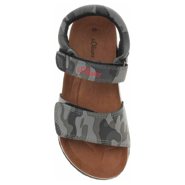 detail Chlapecké sandále s Oliver 5-38400-28 black comb