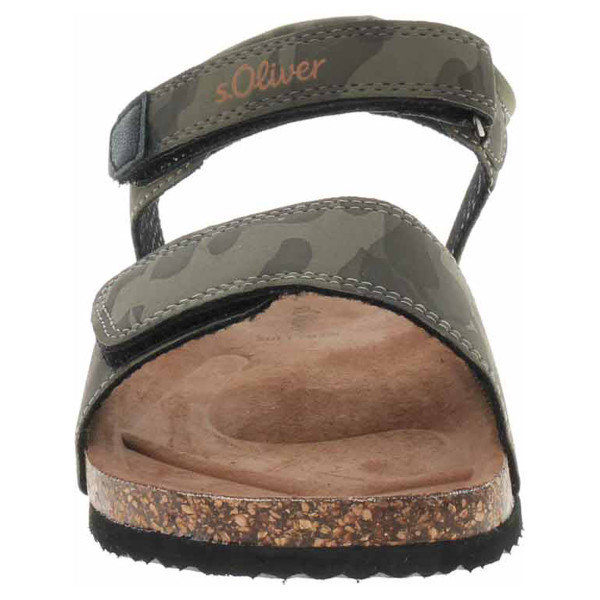 detail Chlapecké sandále s.Oliver 5-38400-28 khaki comb