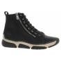 nahlad Dámska členkové topánky Rieker 45920-01 schwarz
