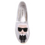 náhled Dámska topánky Karl Lagerfeld KL80111 9SL silver canvas