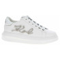 náhled Dámska topánky Karl Lagerfeld KL62510G 01S White Lthr w-Silver