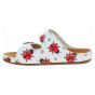 nahlad Dámske papuče Medi Line S182.002 white w-ladybugs