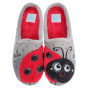 nahlad Dámske domáce papuče Medi Line 1121-024 grey-red