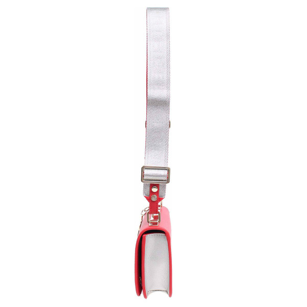 detail Tommy Hilfiger dámská kabelka AW0AW06438 614 tommy red-silver metallic