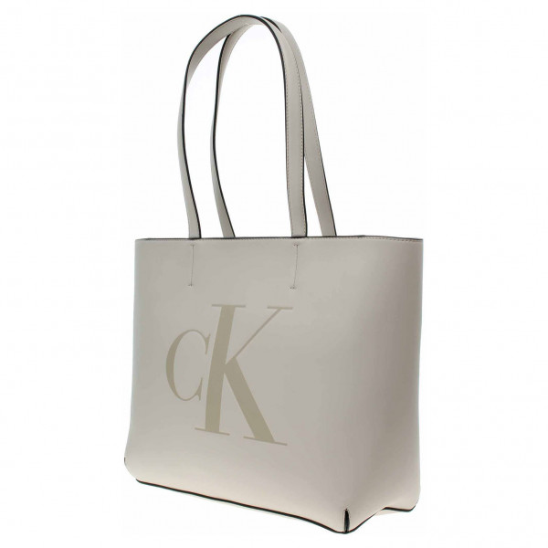detail Calvin Klein dámská kabelka K60K610071 ACF Eggshell