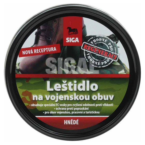 detail Siga vojenské leštidlo hnědé 100g