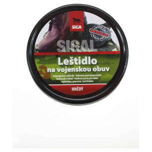 Siga vojenské leštidlo hnědé 250g