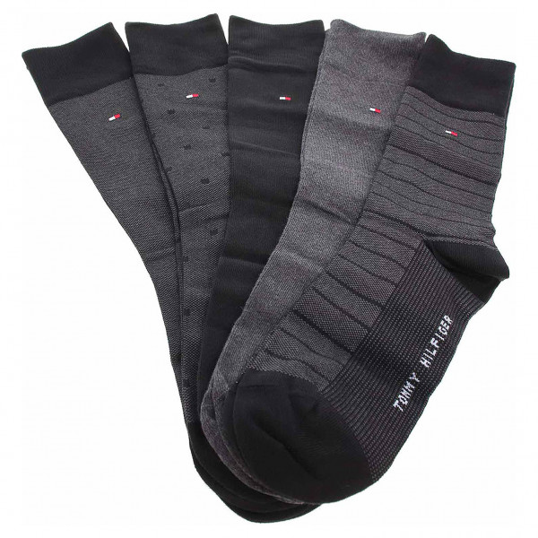 detail Tommy Hilfiger pánské ponožky 100000846 003 black