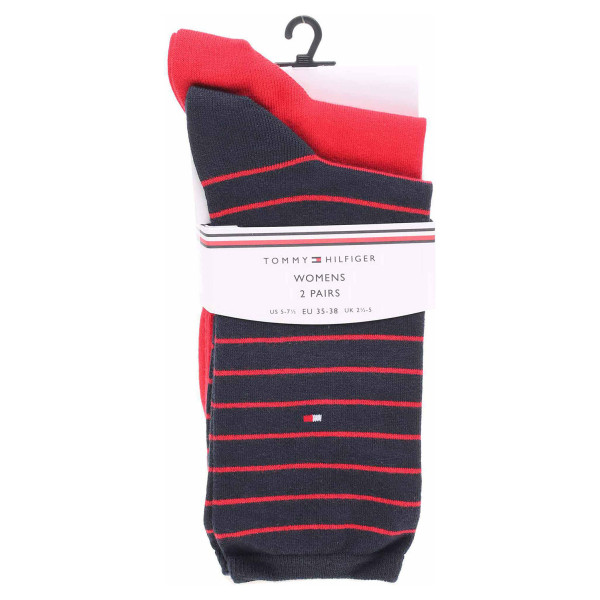 detail Tommy Hilfiger dámské ponožky 100001494 007 red-navy