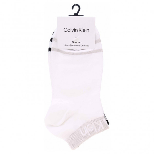 detail Calvin Klein dámské ponožky 701218775 002 white