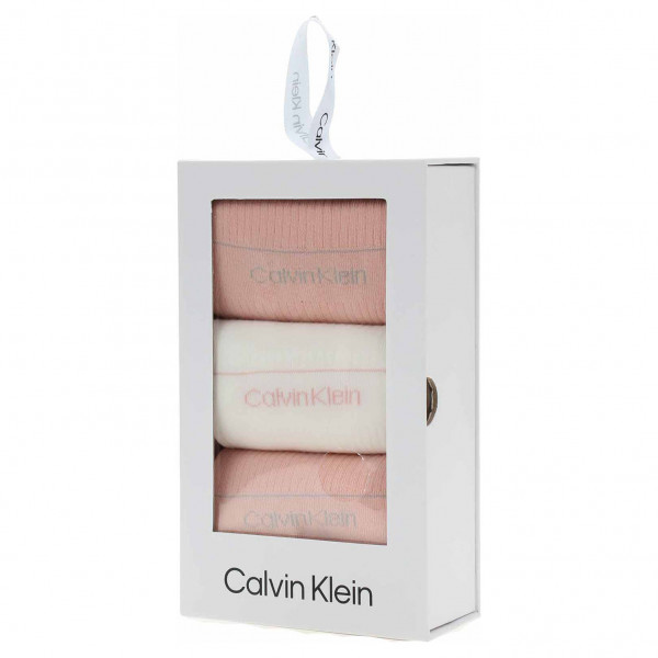 detail Calvin Klein dámské ponožky 701224982003999 pink combo