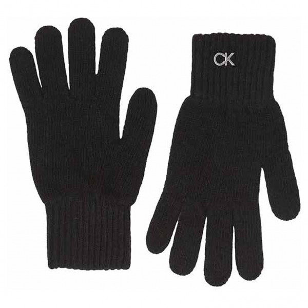 detail Calvin Klein dámské rukavice K60K611164 BAX Ck Black