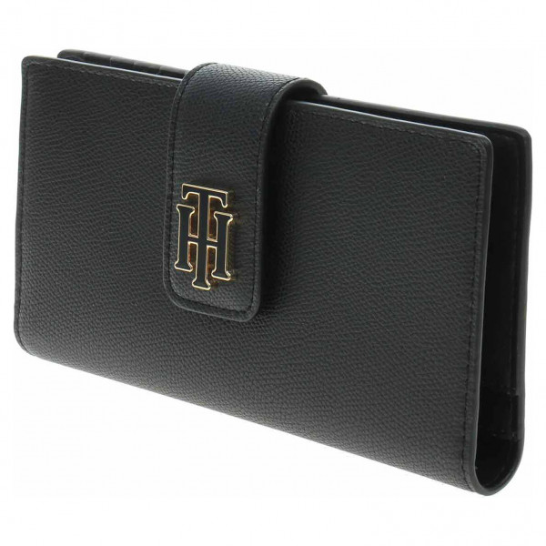 detail Tommy Hilfiger dámská peněženka AW0AW13658 BDS Black