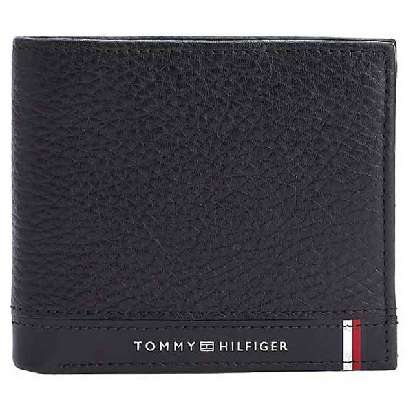 detail Tommy Hilfiger pánská peněženka AM0AM10233 Black