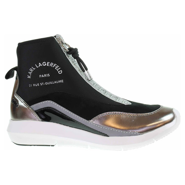 detail Dámska členkové topánky Karl Lagerfeld KL61145 40S black lthr