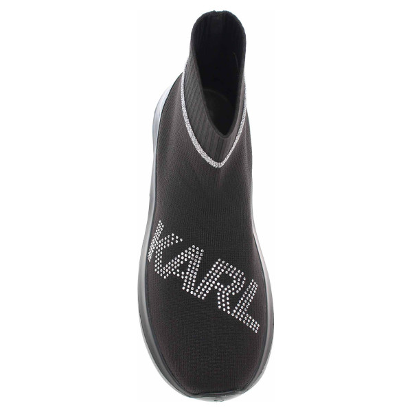detail Dámska členkové topánky Karl Lagerfeld KL61855 K0S black knit