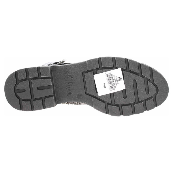 detail Dámska členkové topánky s.Oliver 5-25227-25 black croco