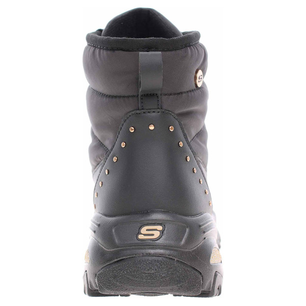 detail Skechers D´Lites - Weekender Puffer black-gold