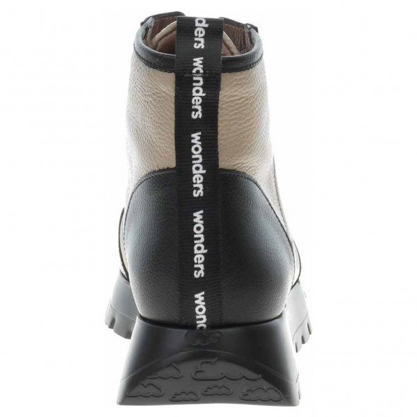detail Dámska členkové topánky Wonders A-2415 negro-taupe