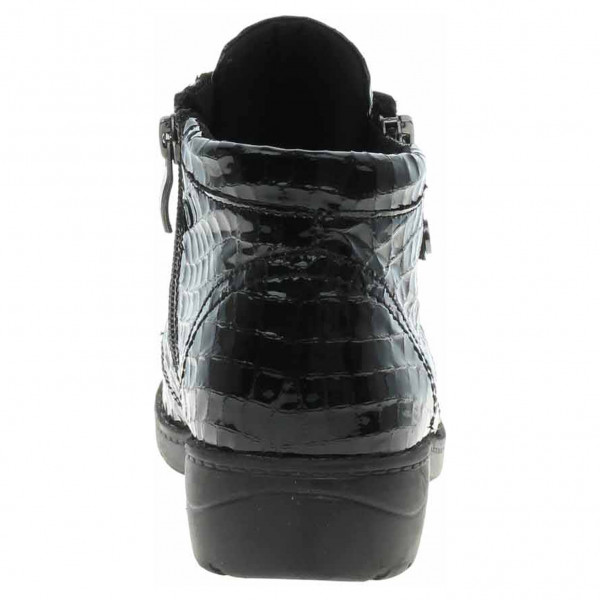 detail Dámska členkové topánky Caprice 9-25152-29 black croco pa.