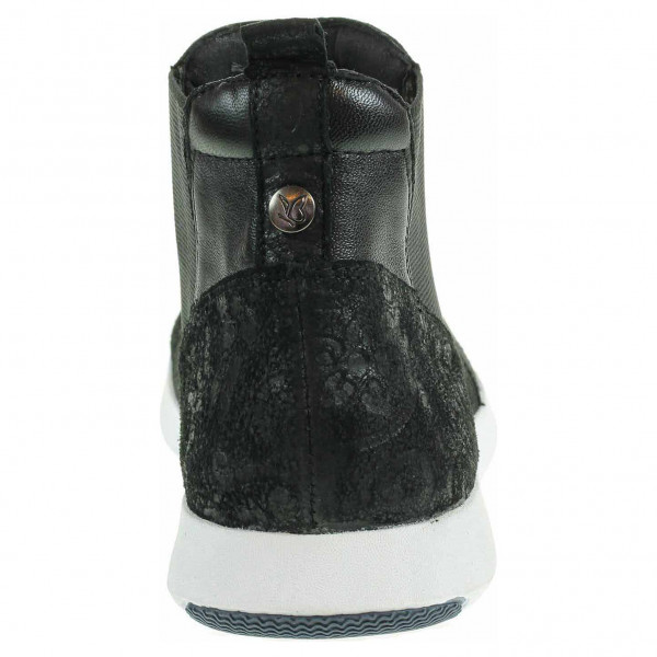 detail Dámska členkové topánky Caprice 9-25476-31 black struc.comb