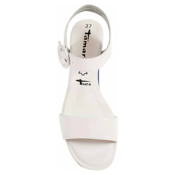 detail Dámske sandále Tamaris 1-28324-22 white leather