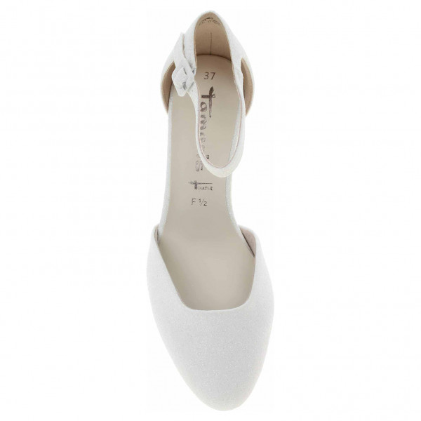 detail Tamaris dámská spoločenské topánky 1-24432-41 white glam