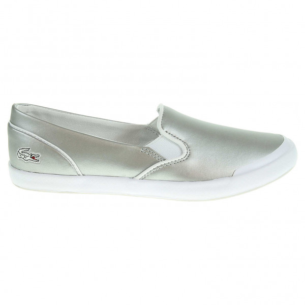 detail Dámska topánky Lacoste Lancelle Slip-On stříbrná