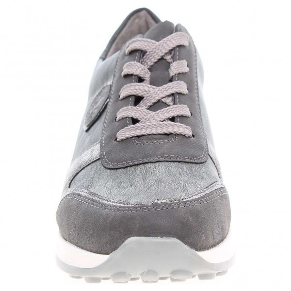 detail Dámska topánky Rieker N1823-45 šedá-stříbrná