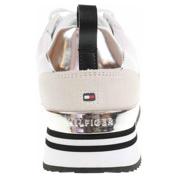 detail Dámske poltopánky Tommy Hilfiger FW0FW05010 0K8 white-silver