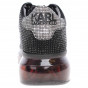náhled Dámska topánky Karl Lagerfeld KL62623 10S blk text lthr w-silver