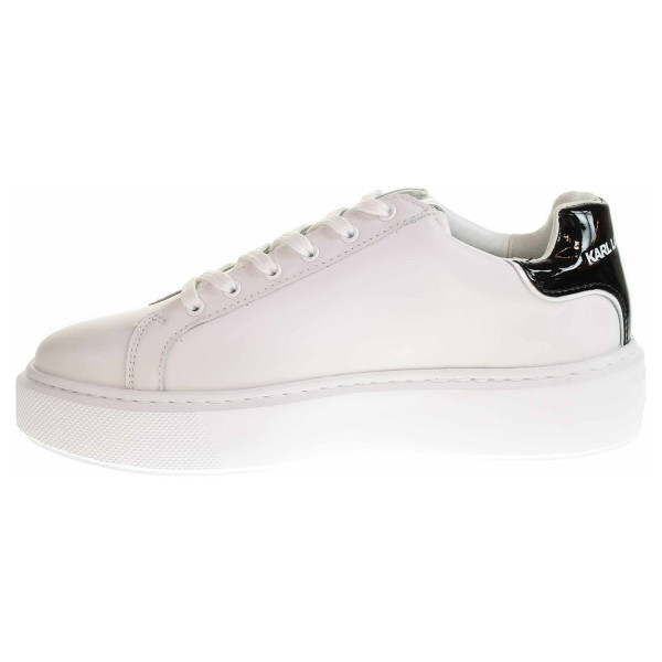 detail Dámska topánky Karl Lagerfeld KL62210 010 white lthr w-black