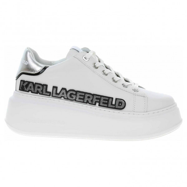 detail Dámska topánky Karl Lagerfeld KL63522 01S white lthr-silver