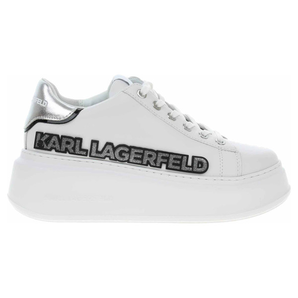 detail Dámska topánky Karl Lagerfeld KL63522 01S white lthr-silver