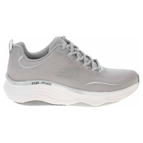 detail Skechers D´Lux Fitness - Pure Glam gray-silver