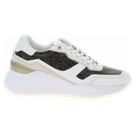 Dámska topánky Calvin Klein HW0HW01272 0K4 White-Brown Mono