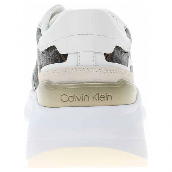 detail Dámska topánky Calvin Klein HW0HW01272 0K4 White-Brown Mono