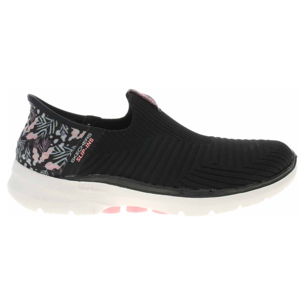 detail Skechers Go Walk 6 - Tropical Bay black-pink