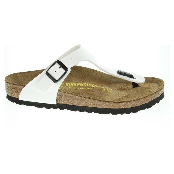 detail Birkenstock Gizeh dámské pantofle 543761 bílé