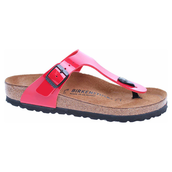 detail Dámske papuče Birkenstock Gizeh 743191 tango red lack