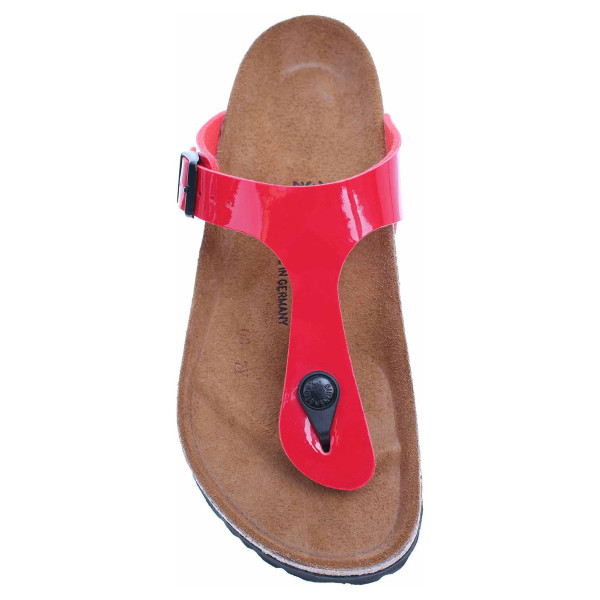 detail Dámske papuče Birkenstock Gizeh 743191 tango red lack